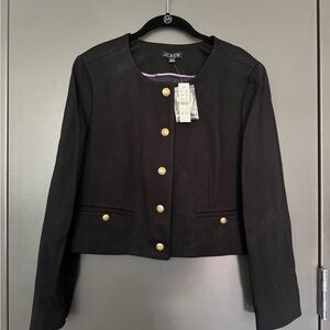 J. Crew Black Jacket with Gold Buttons
